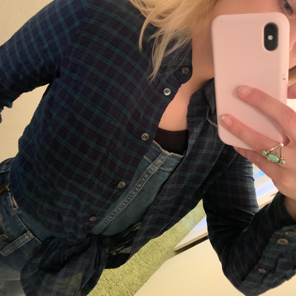J. Crew Boy Plaid Button Down